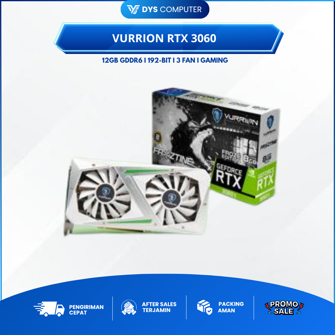 VGA CARD / VGA NVIDIA VURRION RTX 3060 12GB GDDR6 192 BIT FROZETINE
