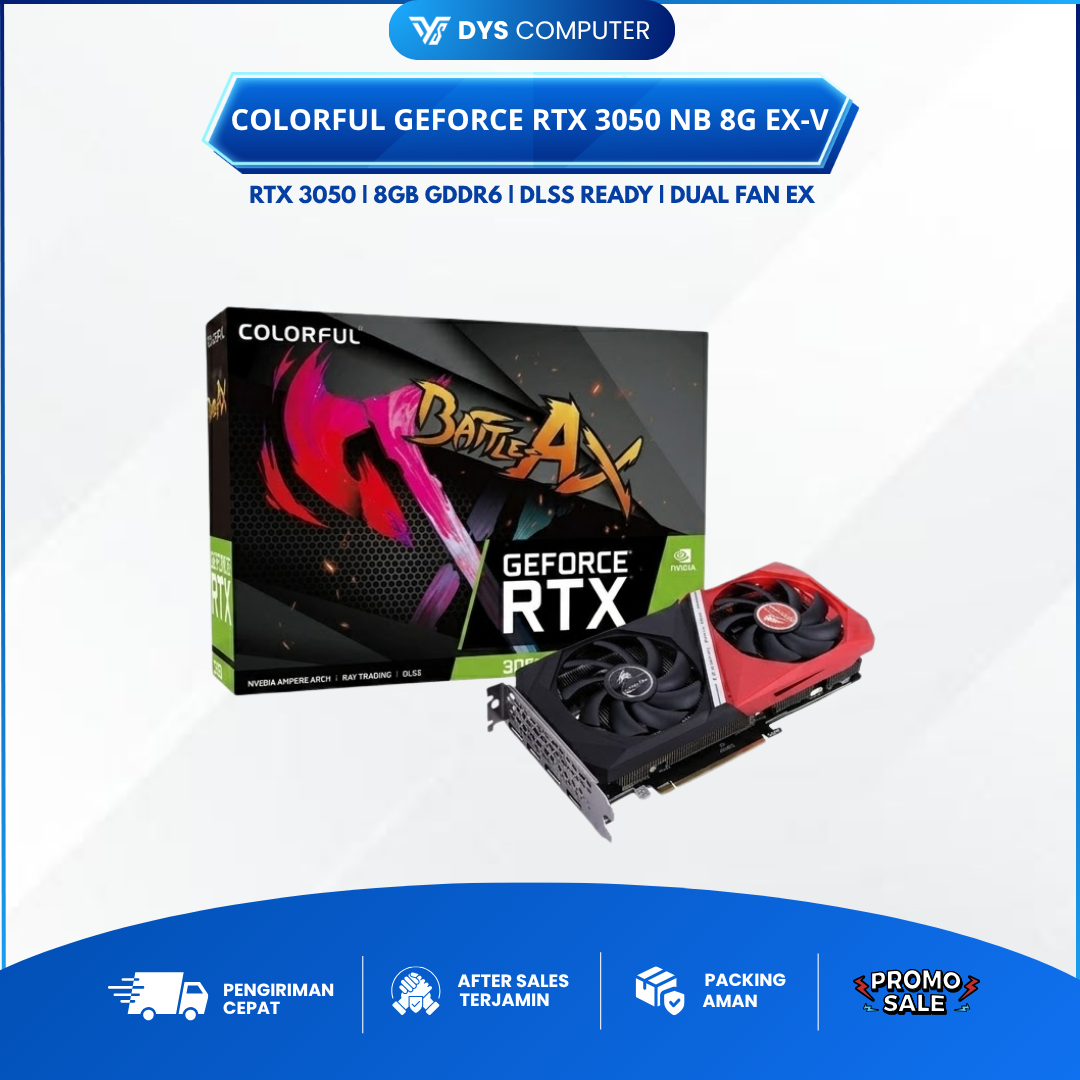 COLORFUL GEFORCE RTX 3050 NB 8G EX-V 8GB GDDR6