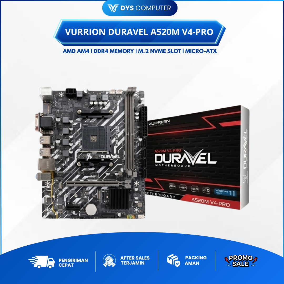 Motherboard AMD A520 VURRION DURAVEL A520M V4-PRO DDR4