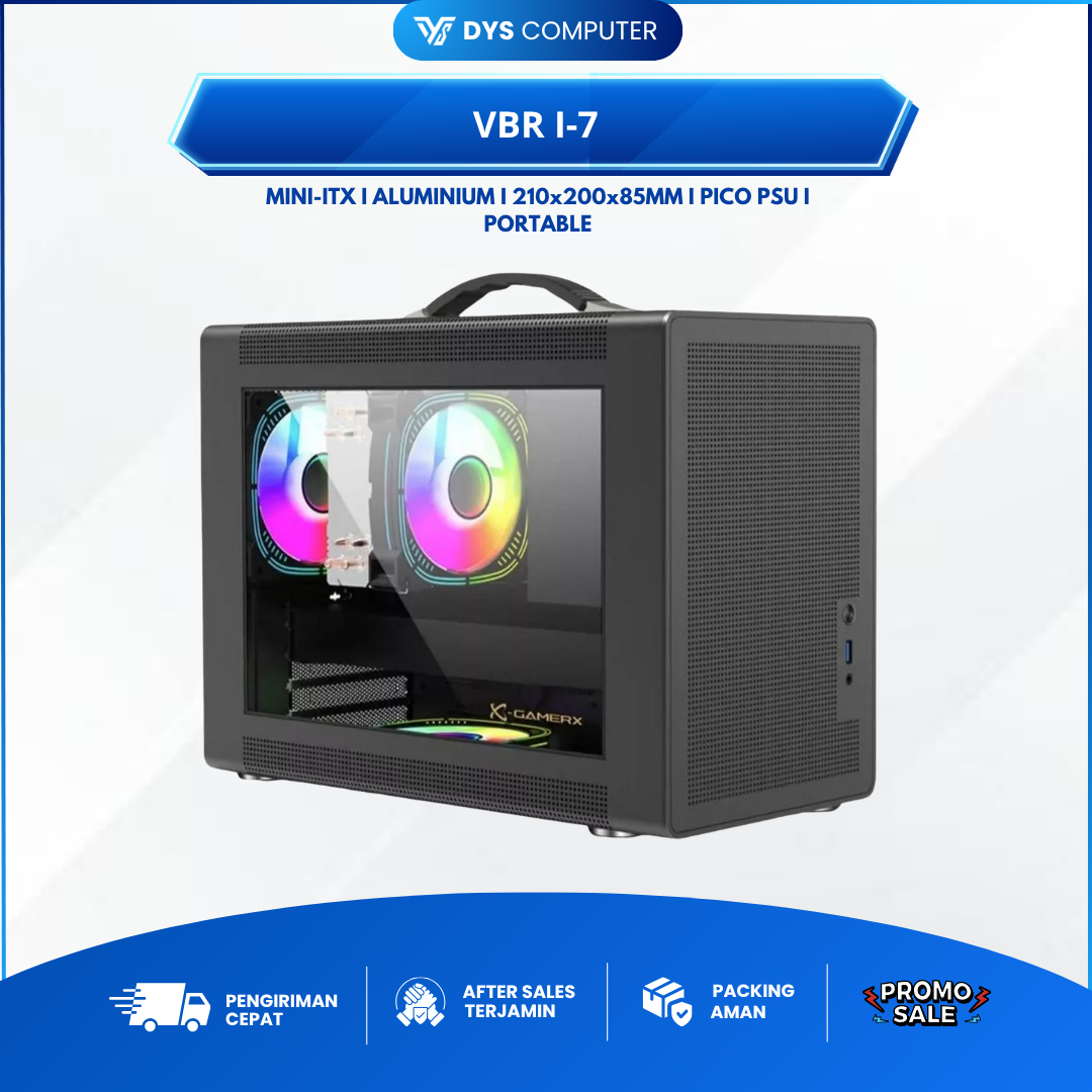 VBR I-7 Portable ITX Casing Komputer