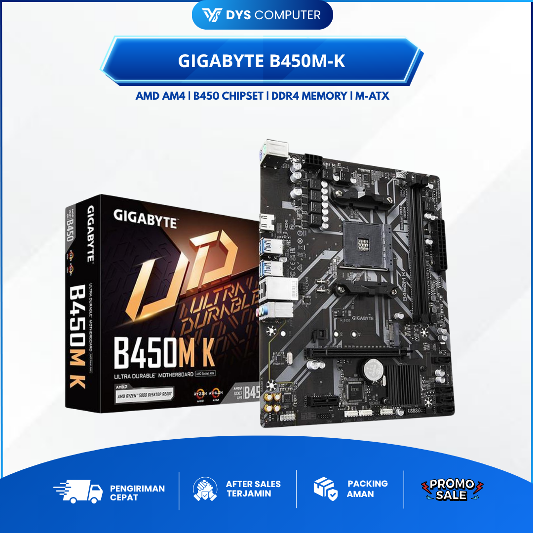 Motherboard Gigabyte B450M-K AMD AM4 DDR4 B450 Micro ATX