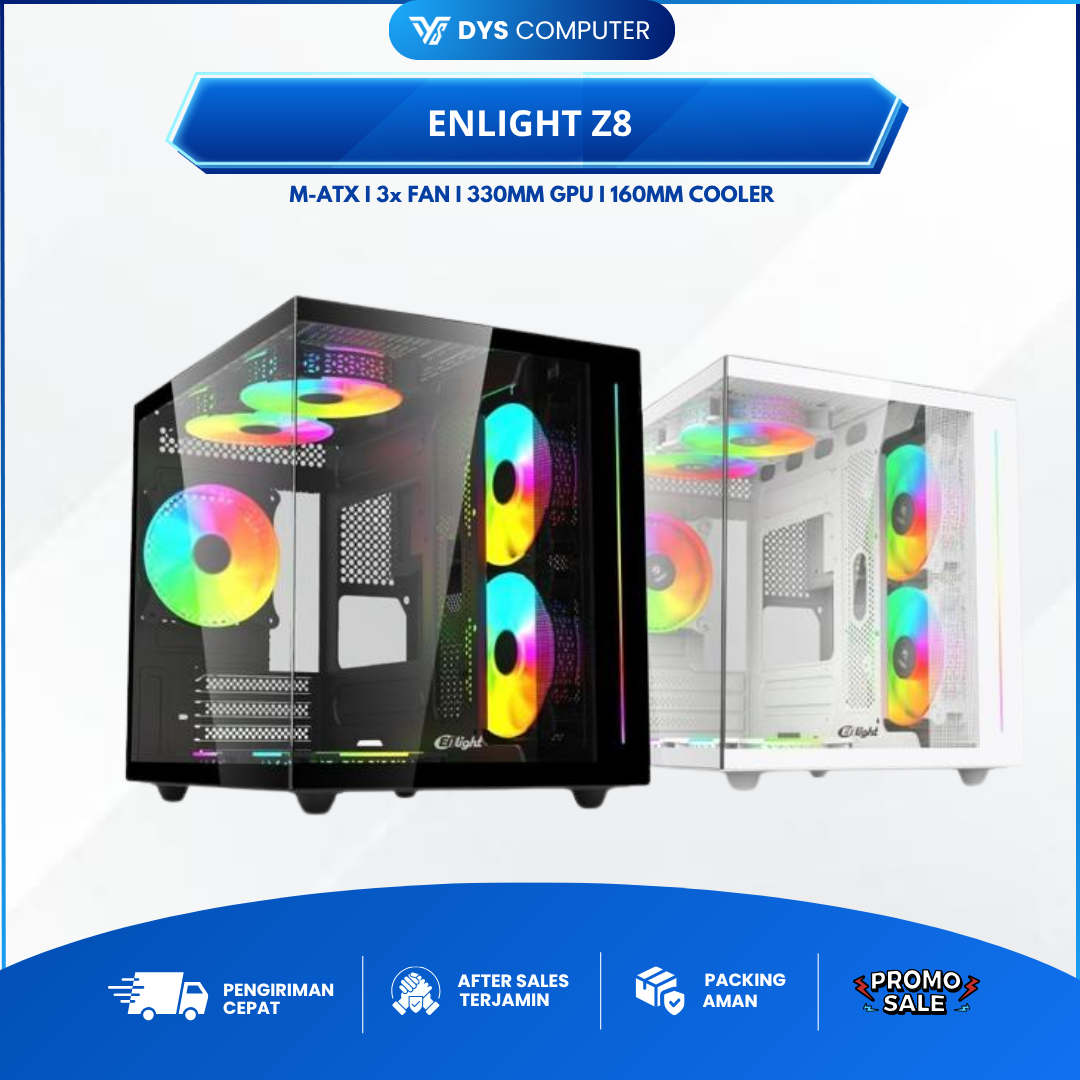 Casing ENLIGHT Z8 - Micro ATX - INCLUDE 3 FAN
