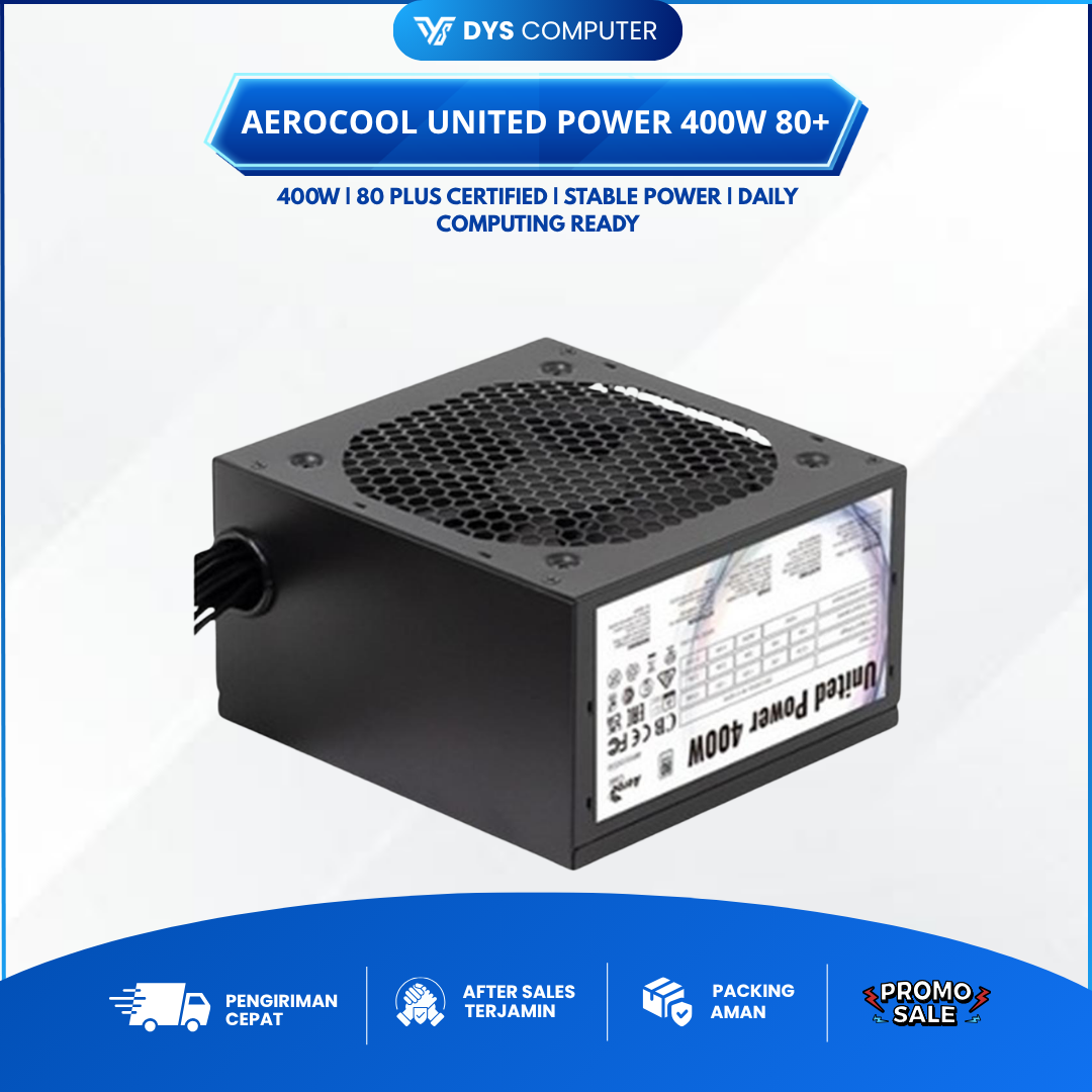 Power Supply AeroCool United Power 400W 80+