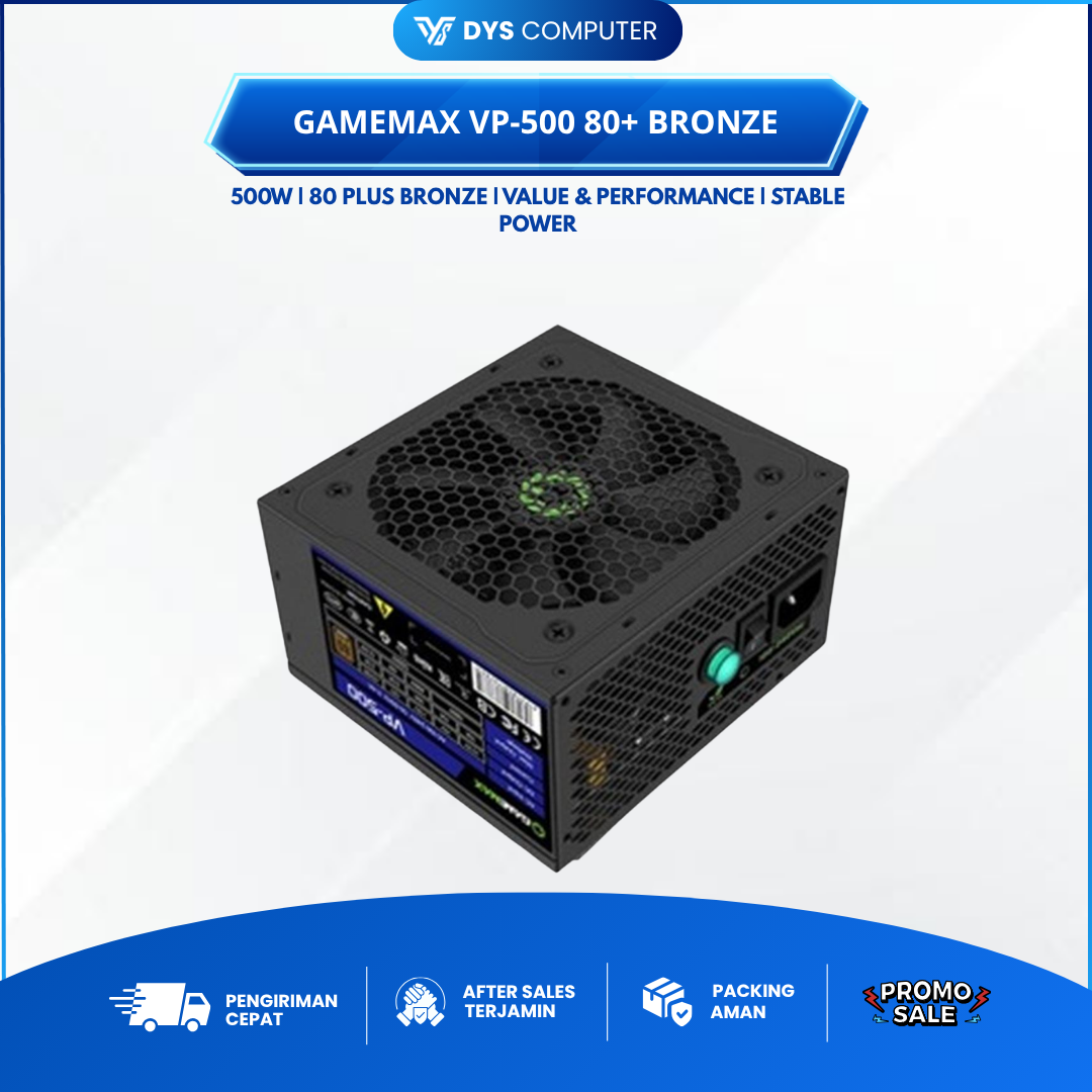 PSU Gamemax VP-500 Value and Performance 80+ Bronze Power Supply VP500