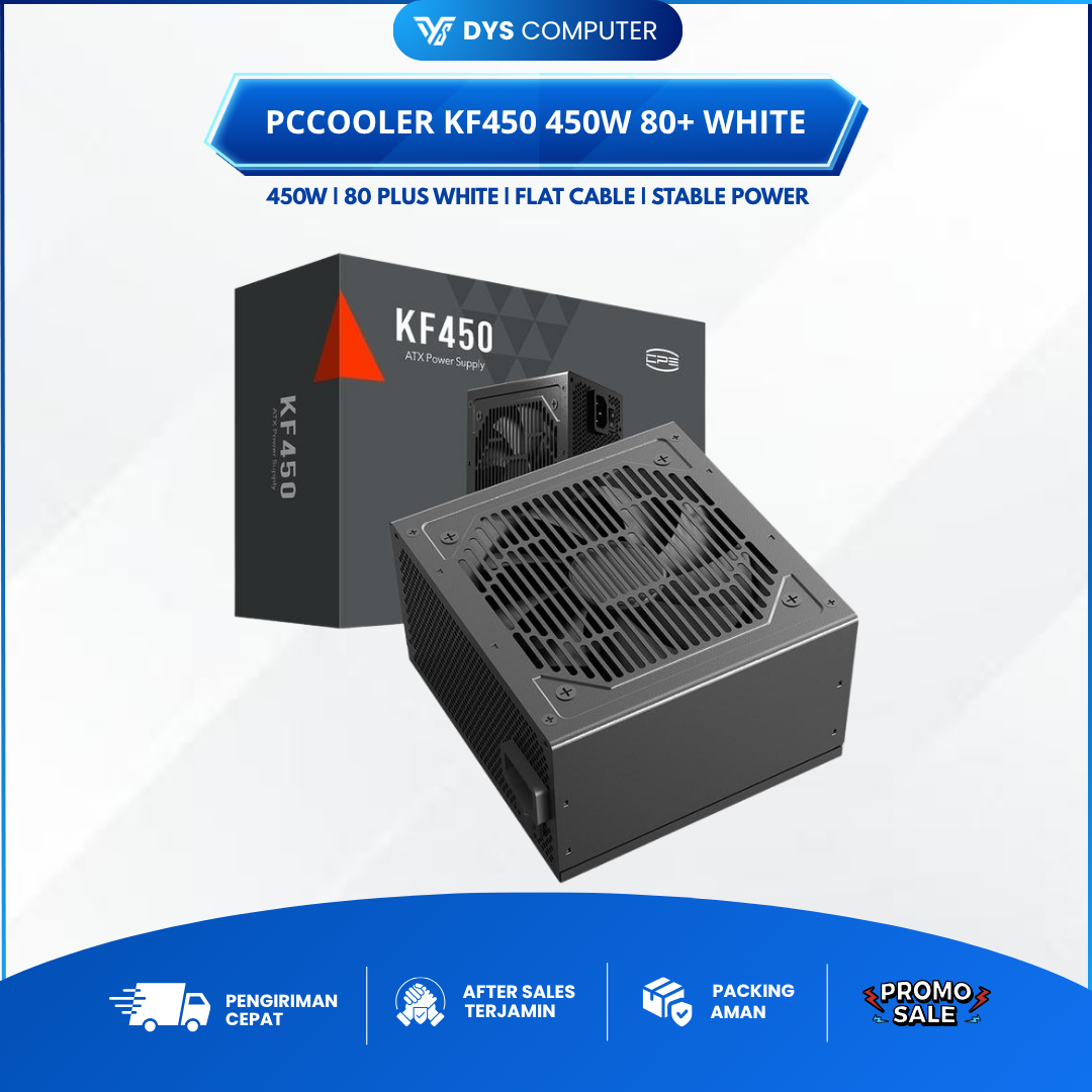 PCCOOLER KF450 PSU 450W 80+ White Flat Cable KF 450 / Power Supply
