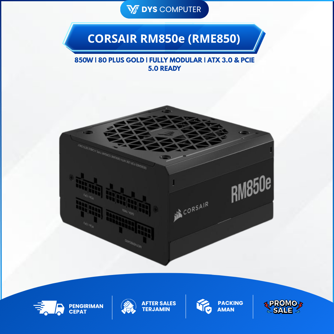 PSU Corsair RM850e 850W 80+ Gold Fully Modular ATX 3.0 PCIe 5.0