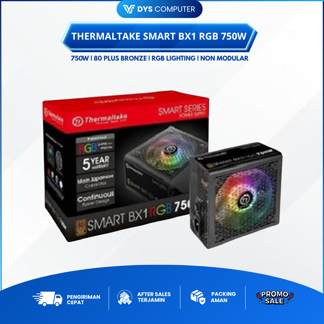 PSU Thermaltake Smart BX1 RGB 750W 80+ Bronze Non-modular