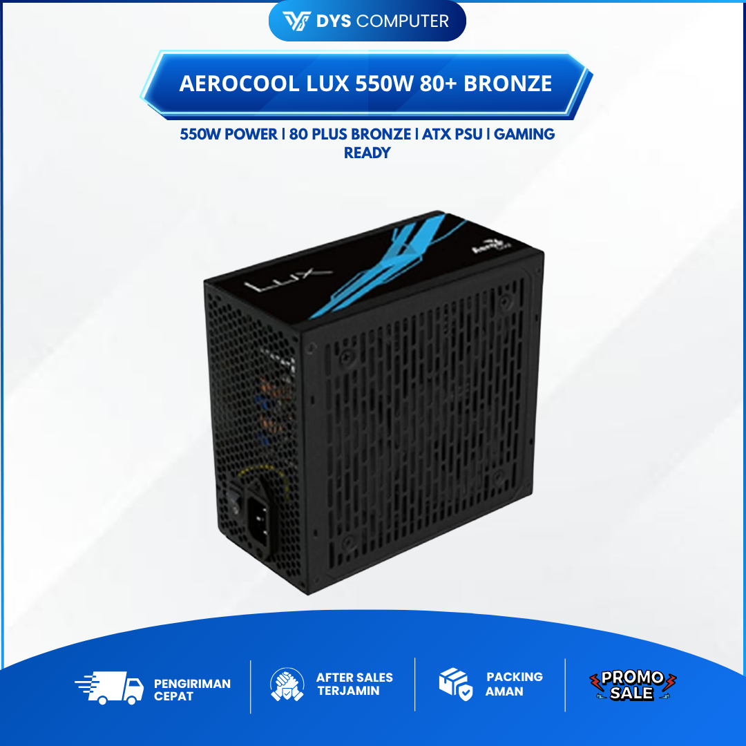 Power Supply AEROCOOL LUX 550W 80+ BRONZE - AERO BROZE 550