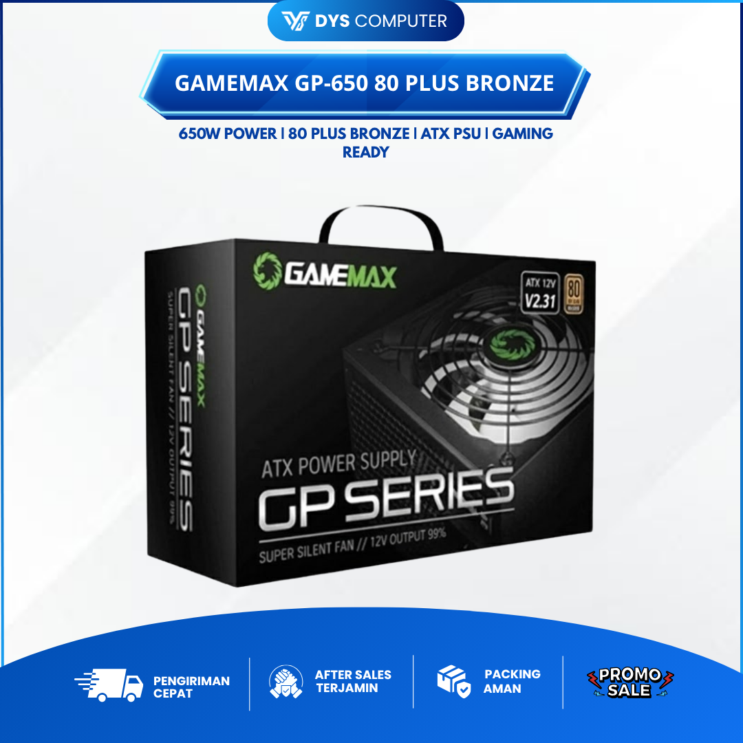 PSU GAMEMAX GP - 650 80+ BRONZE