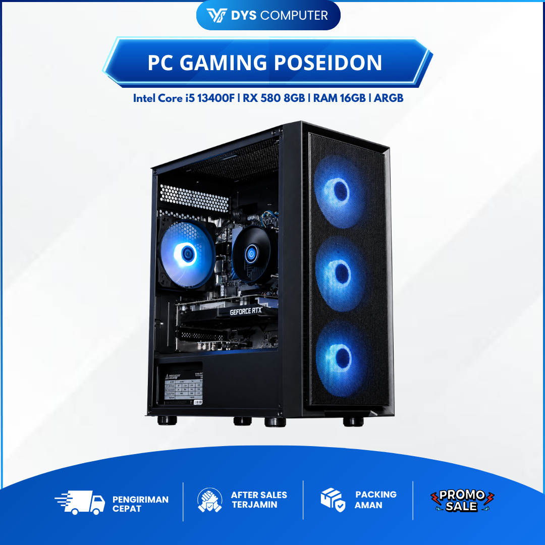PC Gaming I5 13400F X RAM 16GB X RX 580 8GB DDR5